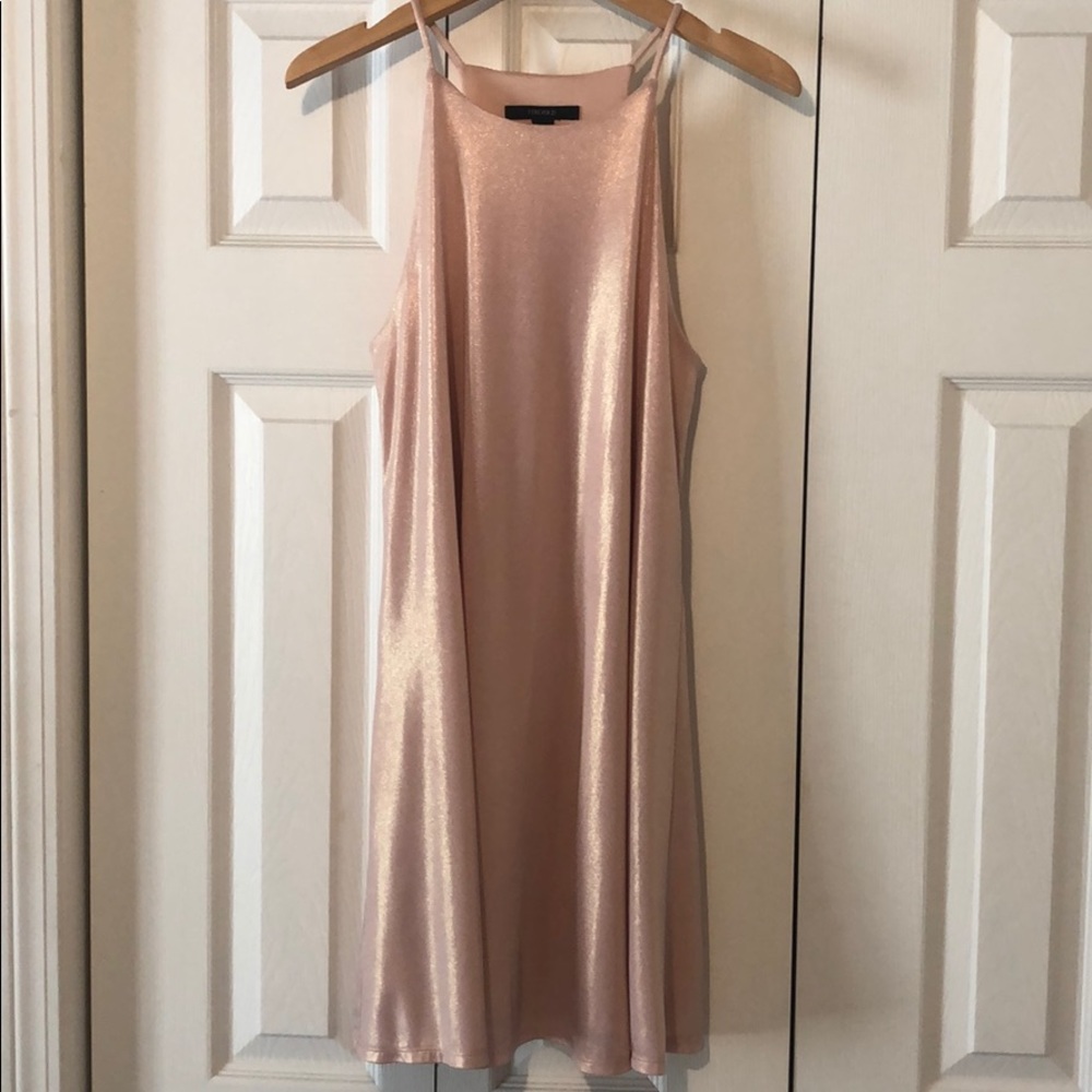 Forever 21 Shimmery Blush Cocktail Dress Size S